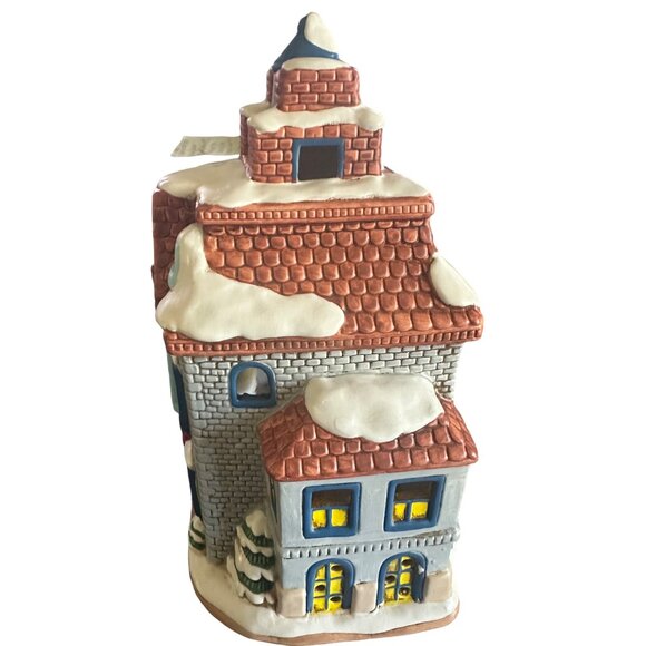 Lefton 1987 06339 Graystone‎ House Handpainted Cottage Designed by Byron Wood - Picture 5 of 7